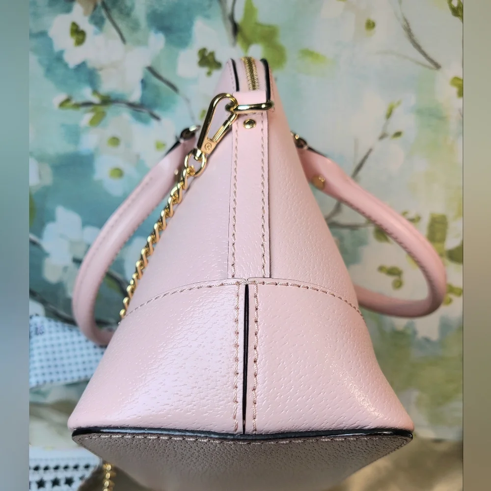 💖Kate Spade Wellesley Rachelle Large Light Pink Pebble Leather Satchel, EUC - Picture 11 of 17